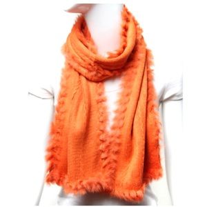 Solid Angora Scarf